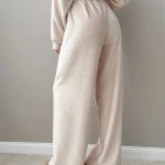 Bornlads O-Neck Long Sleeved Long Pants Pajama Set 2025 Autumn Winter New Flannel Pajama Set Women's Casual Home Furnishings 5