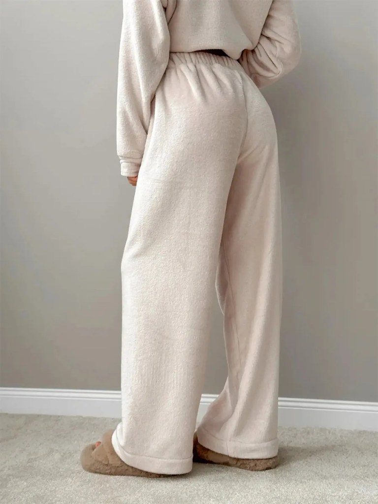 Bornlads O-Neck Long Sleeved Long Pants Pajama Set 2025 Autumn Winter New Flannel Pajama Set Women's Casual Home Furnishings 5