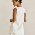 bornlads 2026 summer new sleeveless top mini skirt set women's round neck open front tie top a line skirt two piece outfit Bornlads 2026 Summer New Sleeveless Top Mini Skirt Set Women's Round Neck Open Front Tie Top A Line Skirt Two Piece Outfit 4