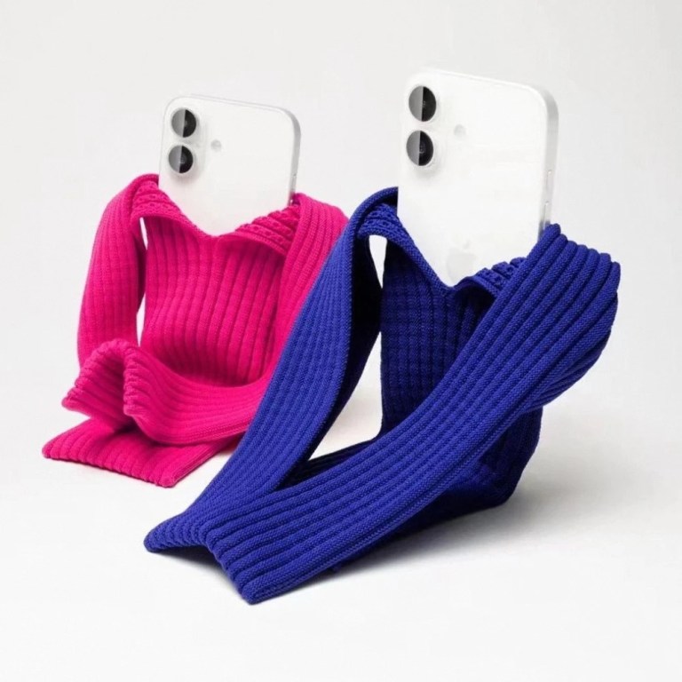 2025 creative autumn/winter new knitted mobile phone bag hand withdrawal single shoulder mobile phone mini bag 2025 Creative Autumn/Winter New Knitted Mobile Phone Bag Hand Withdrawal Single Shoulder Mobile Phone Mini Bag