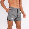 New Running Mesh Fitness Sport Men's Quick Drying Shorts Casual Breathable Training Tight Squat Three-Quarter Pants Summer 3