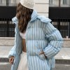 bornlads women's winter new striped hooded cotton jacket loose fashion personality warm cotton coat jacket female parkas Bornlads Women's Winter New Striped Hooded Cotton Jacket Loose Fashion Personality Warm Cotton Coat Jacket Female Parkas 3