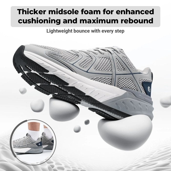 fitville newest walking shoes for men wide width thicker cushioning sneaker bouncy running shoe workout gym athletic Fitville Newest Walking Shoes For Men Wide Width Thicker Cushioning Sneaker Bouncy Running Shoe Workout Gym Athletic 2