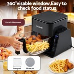devanti 2 in 1 air fryer 5.5l dual zone fryers electric cooker with top bbq grill & bot devanti 2 in 1 air fryer 5.5l dual zone fryers electric cooker with top bbq grill & bot
