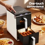 devanti air fryer oven 11l dual zone fryers devanti air fryer oven 11l dual zone fryers