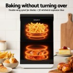 devanti air fryer oven 11l dual zone fryers devanti air fryer oven 11l dual zone fryers