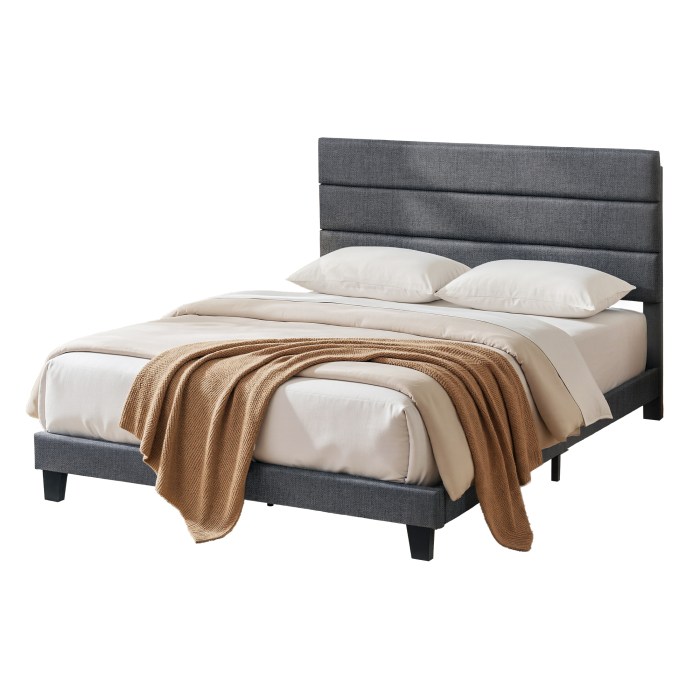 artiss double bed frame upholstered platform base with geometric headboard charcoal grey linen wood slats for modern bedroom furniture home decor artiss double bed frame upholstered platform base with geometric headboard charcoal grey linen wood slats for modern bedroom furniture home decor