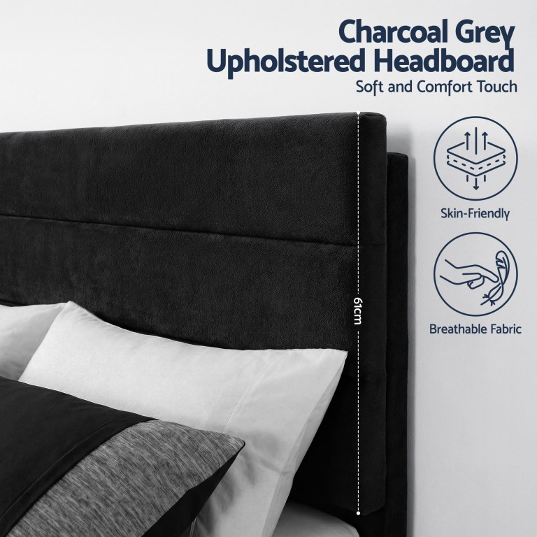 artiss queen bed frame upholstered platform base with geometric headboard black velvet artiss queen bed frame upholstered platform base with geometric headboard black velvet
