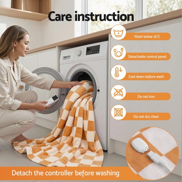 giselle electric throw rug dual side fleece flannel heated blanket yellow giselle electric throw rug dual side fleece flannel heated blanket yellow