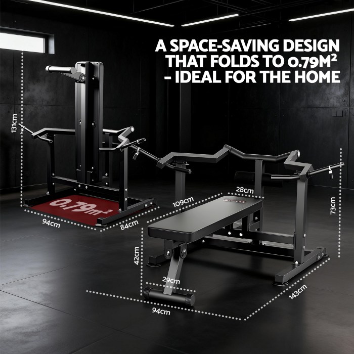 everfit chest press machine home gym equipment folding workout bench with independent arms black everfit chest press machine home gym equipment folding workout bench with independent arms black