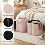 artiss storage ottoman foot stool foldable pink artiss storage ottoman foot stool foldable pink