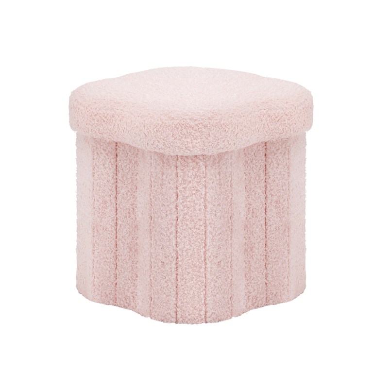 artiss storage ottoman foot stool foldable pink artiss storage ottoman foot stool foldable pink
