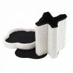 artiss storage ottoman foot stool foldable white