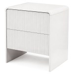 artiss bedside table 2 drawers beige