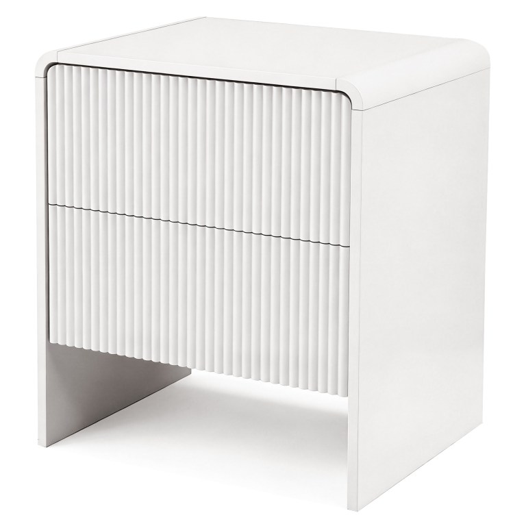 artiss bedside table 2 drawers beige