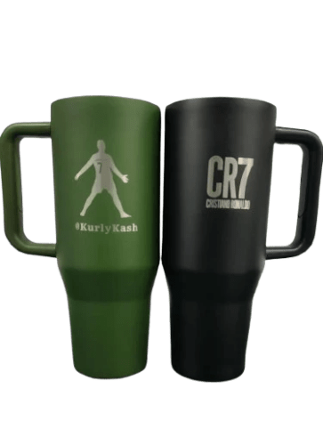 krue kids kurly kash's ronaldo stainless steel 40oz (1182 mls) tumbler with handle krue kids kurly kash's ronaldo stainless steel 40oz (1182 mls) tumbler with handle