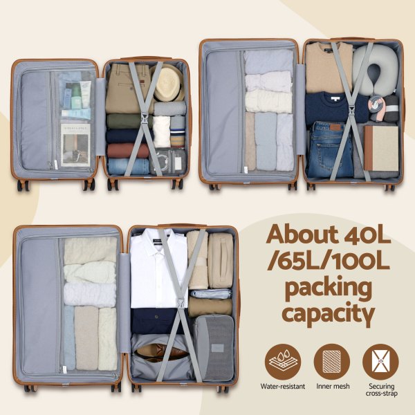 wanderlite 5pcs luggage suitcase set trolley travel tsa lightweight hard case wanderlite 5pcs luggage suitcase set trolley travel tsa lightweight hard case