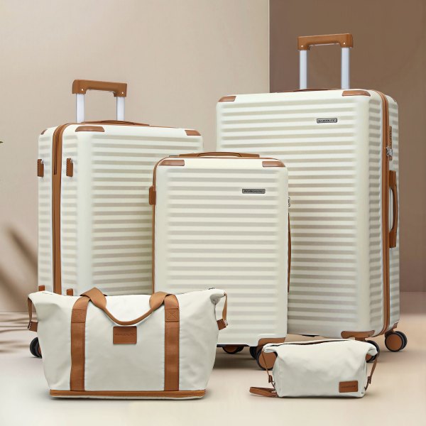 wanderlite 5pcs luggage suitcase set trolley travel tsa lightweight hard case wanderlite 5pcs luggage suitcase set trolley travel tsa lightweight hard case