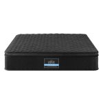 giselle bedding double mattress 34cm euro top with 5 zone pocket spring support black