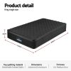 giselle bedding king single mattress 34cm euro top with 5 zone pocket spring support black