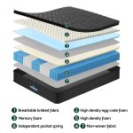 giselle bedding king single mattress 34cm euro top with 5 zone pocket spring support black giselle bedding king single mattress 34cm euro top with 5 zone pocket spring support black