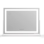 embellir makeup mirror 80x58cm 360～ rotatable vanity mirror with lights bright light strip adjustable
