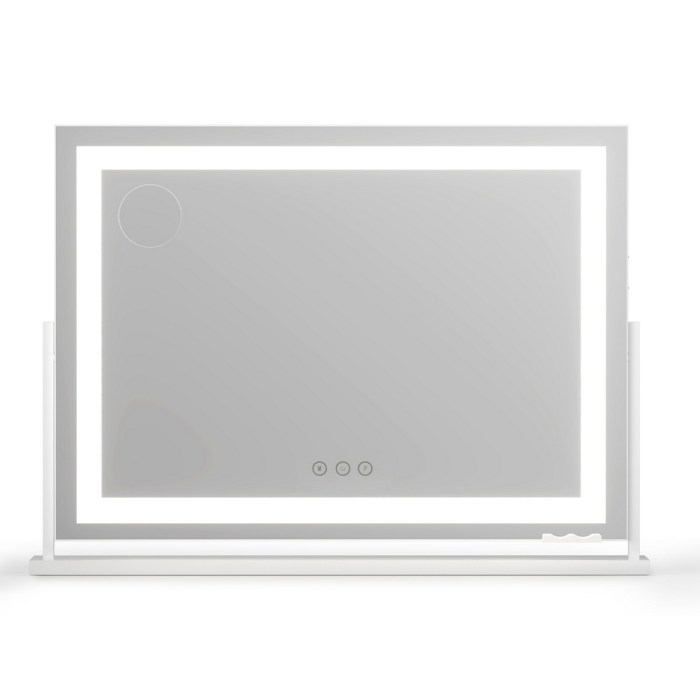 embellir makeup mirror 80x58cm 360～ rotatable vanity mirror with lights bright light strip adjustable