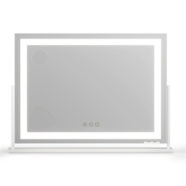 embellir makeup mirror 80x58cm 360～ rotatable vanity mirror with lights bright light strip adjustable