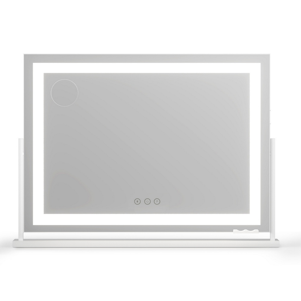 embellir makeup mirror 80x58cm 360~ rotatable vanity mirror with lights bright light strip adjustable