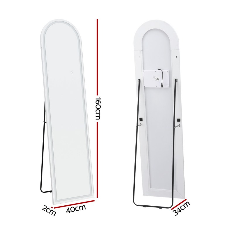 embellir led full length mirror floor dressing mirror 160cm