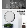 embellir wall mirror makeup 70cm home decor framed mirrors bathroom round black