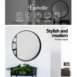 embellir wall mirror makeup 70cm home decor framed mirrors bathroom round black
