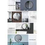 embellir wall mirror makeup 70cm home decor framed mirrors bathroom round black