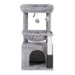 i.pet cat tree tower 82cm scratching post furniture scratcher house light grey i.pet cat tree tower 82cm scratching post furniture scratcher house light grey