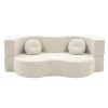 artiss folding sofa bed floor couch 2 in 1 convertible futon loveseat beige artiss folding sofa bed floor couch 2 in 1 convertible futon loveseat beige