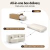 artiss folding sofa bed floor couch 2 in 1 convertible futon loveseat beige artiss folding sofa bed floor couch 2 in 1 convertible futon loveseat beige