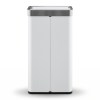 devanti rubbish bin 70l automatic sensor kitchen bin, slim smart garbage can touchless rectangular with liner holder, fully closed lid for bedroom, bathroom, living room, white
