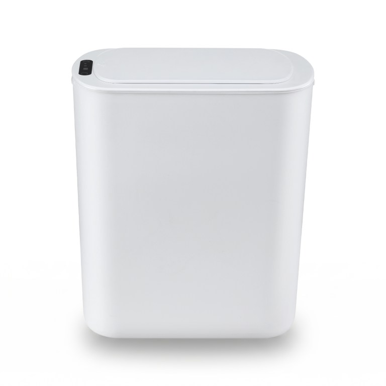 devanti automatic trash bin with lid 25l motion sensor kitchen bin touchless garbage can plastic slim rubbish bin with liner holder for kitchen, home, office, white devanti automatic trash bin with lid 25l motion sensor kitchen bin touchless garbage can plastic slim rubbish bin with liner holder for kitchen, home, office, white