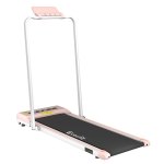everfit treadmill electric walking pad under desk home gym fitness 380mm pink
