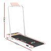 everfit treadmill electric walking pad under desk home gym fitness 380mm pink