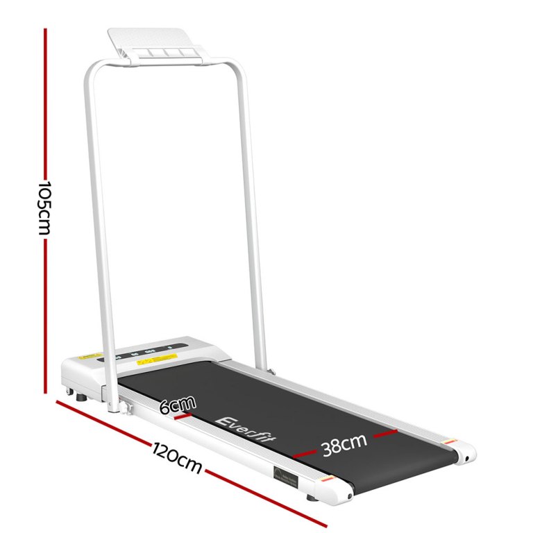 everfit treadmill electric walking pad under desk home gym fitness 380mm white
