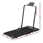 everfit treadmill electric walking pad under desk home gym fitness 400mm black everfit treadmill electric walking pad under desk home gym fitness 400mm black