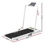 everfit treadmill electric walking pad under desk home gym fitness 400mm white