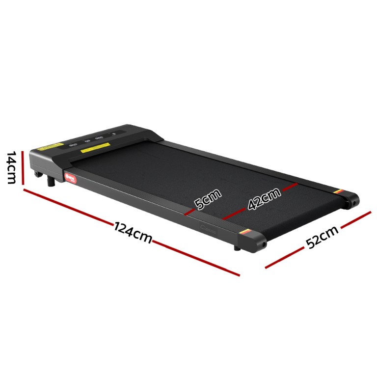everfit treadmill electric walking pad under desk home gym fitness 400mm black