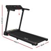everfit treadmill electric home gym fitness exercise knob foldable 450mm black