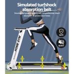 everfit treadmill electric home gym fitness exercise fully foldable 420mm white