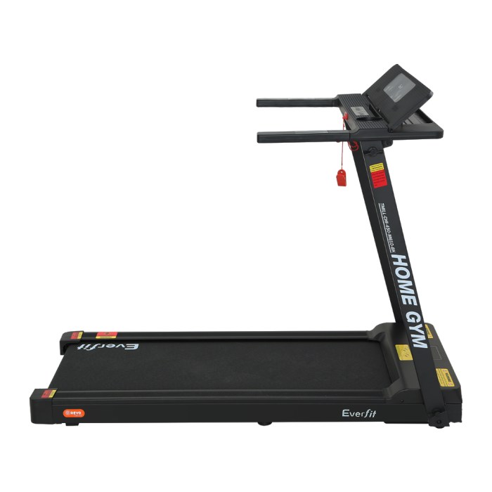 everfit treadmill electric home gym fitness exercise fully foldable 450mm black