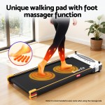 everfit 2 side walking pad treadmill with massage function fitness 380mm black