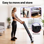 everfit 2 side walking pad treadmill with massage function fitness 380mm black