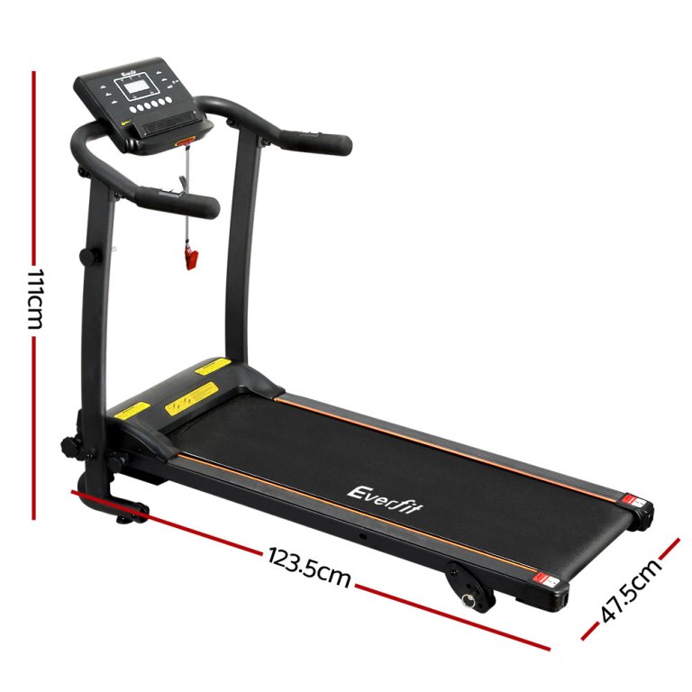 everfit treadmill electric home gym fitness exercise machine foldable 370mm